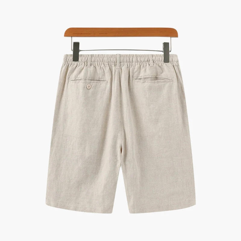 Casual men's summer shorts: relaxed fit drawstring chino shorts, perfect for beachwear & daily comfort.
