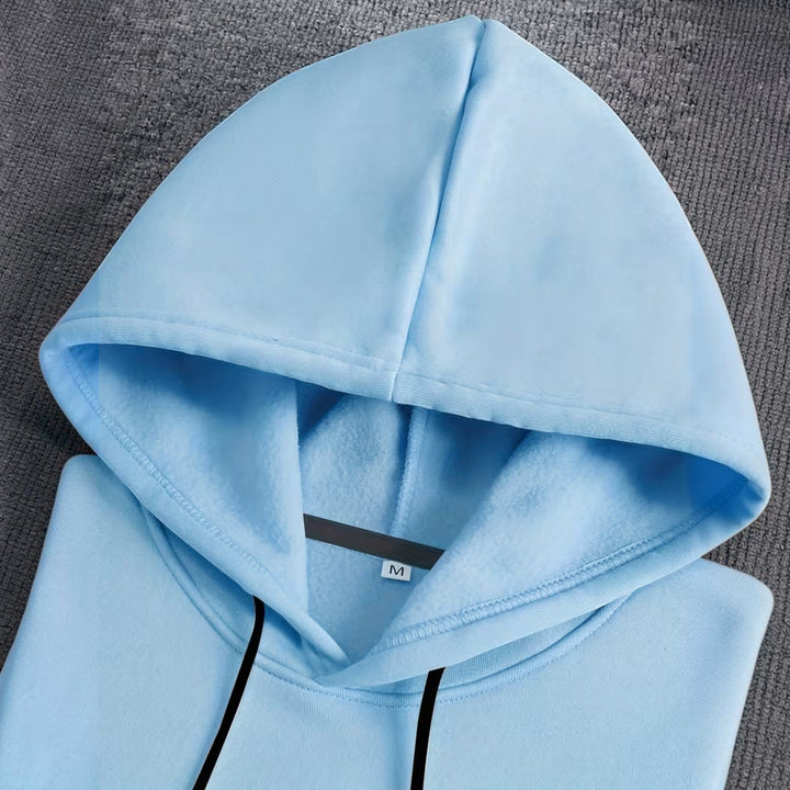 Men's grey comfort hoodie, a versatile and relaxed fit option for everyday casual style.