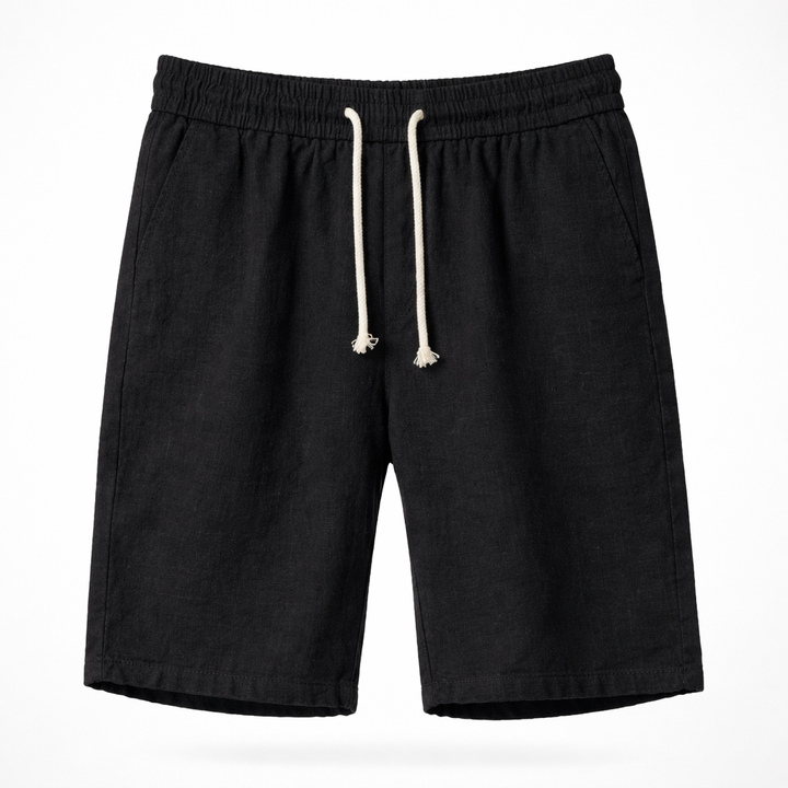 Versatile men's drawstring summer shorts, ideal for beach, vacation, or everyday relaxed casual wear.
