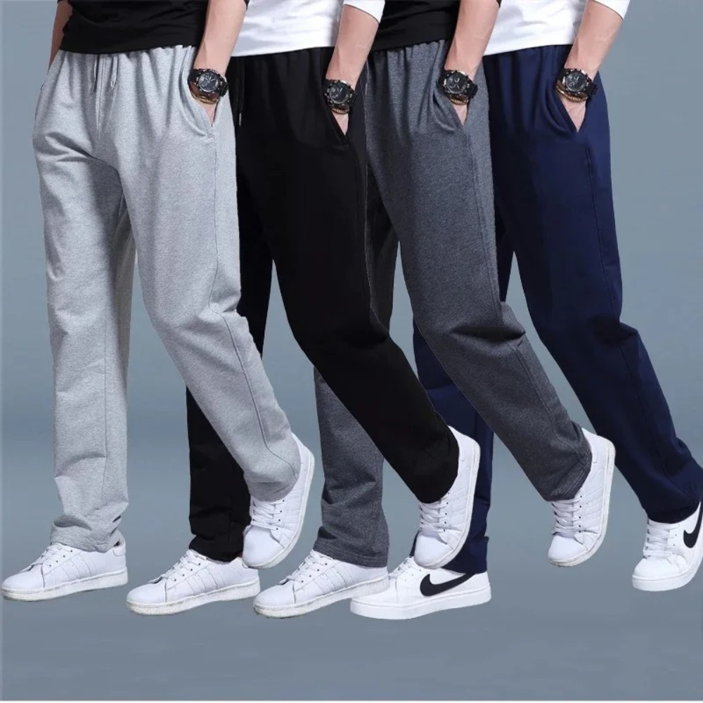 Men's relaxed fit jogging pants, ultimate comfort for casual wear or activewear.