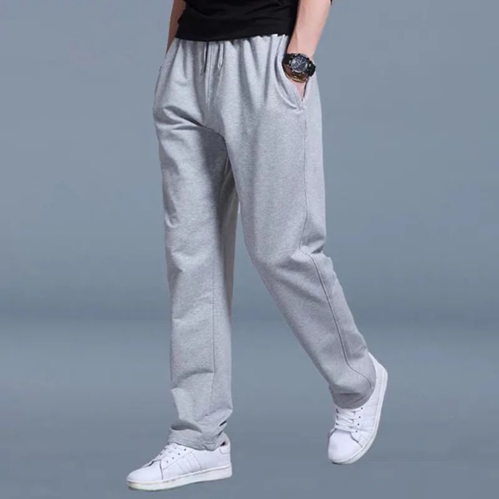 Soft feel men's relaxed fit jogging pants for ultimate comfort in loungewear or active settings.