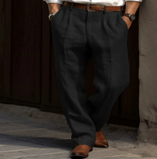 Men's relaxed fit lightweight summer chino pants, perfect for warm weather. Breathable men's casual trousers.