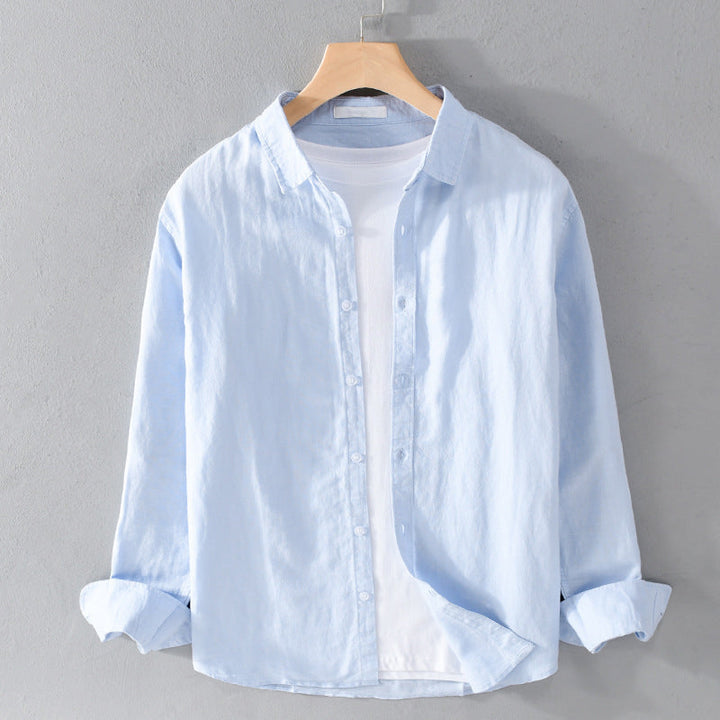 Comfortable men's relaxed fit casual shirt, long sleeve, perfect for everyday wear and fashion.