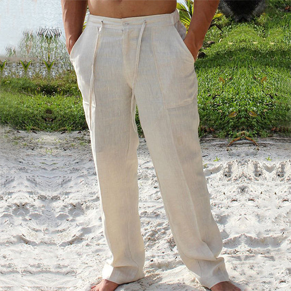 Men's relaxed fit straight leg chino trousers for versatile casual & smart casual wear.