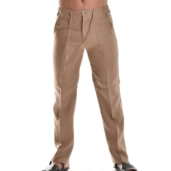 Menswear relaxed fit straight leg chino trousers, offering comfort & style for casual & smart casual looks.
