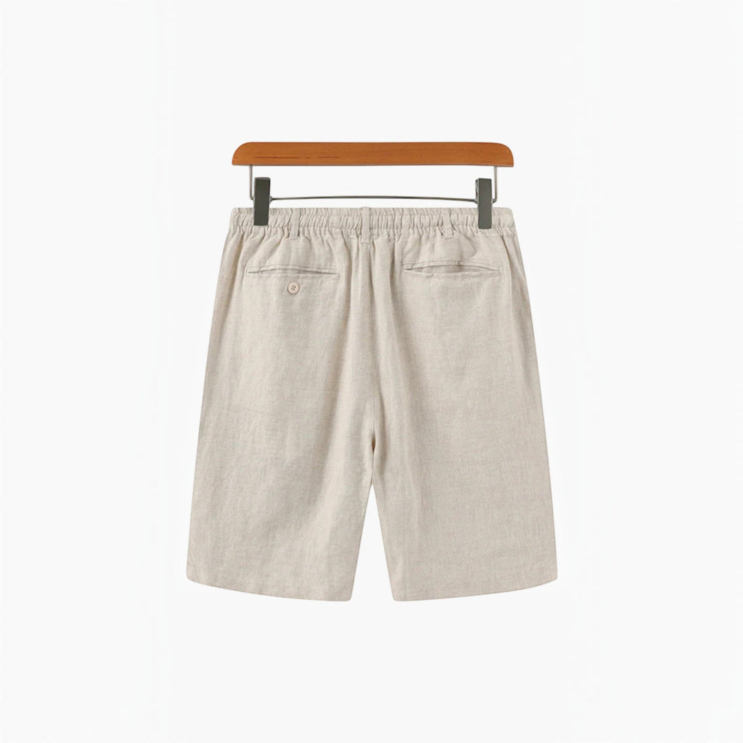 Men's relaxed fit summer beach shorts in blue, perfect for casual wear & warm weather.