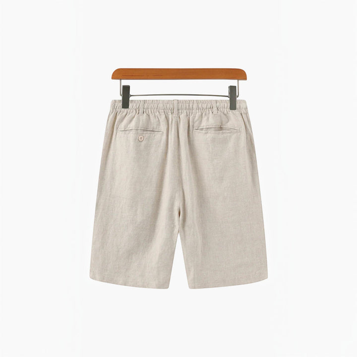 Men's relaxed fit summer beach shorts in blue, perfect for casual wear & warm weather.