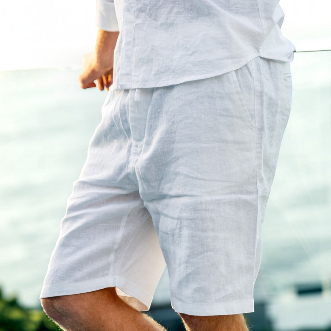 Men's summer beach shorts, relaxed fit for easy movement, great for vacation wear.