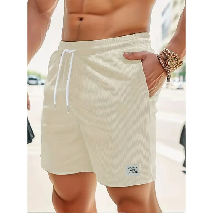 Men's comfy relaxed fit shorts for summer, featuring an adjustable waist for a perfect casual look.