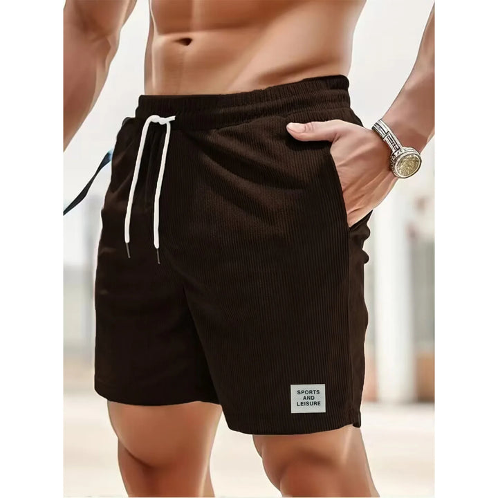 Versatile men's summer shorts, relaxed fit for casual style, adjustable waist, ideal for vacation and warm weather.