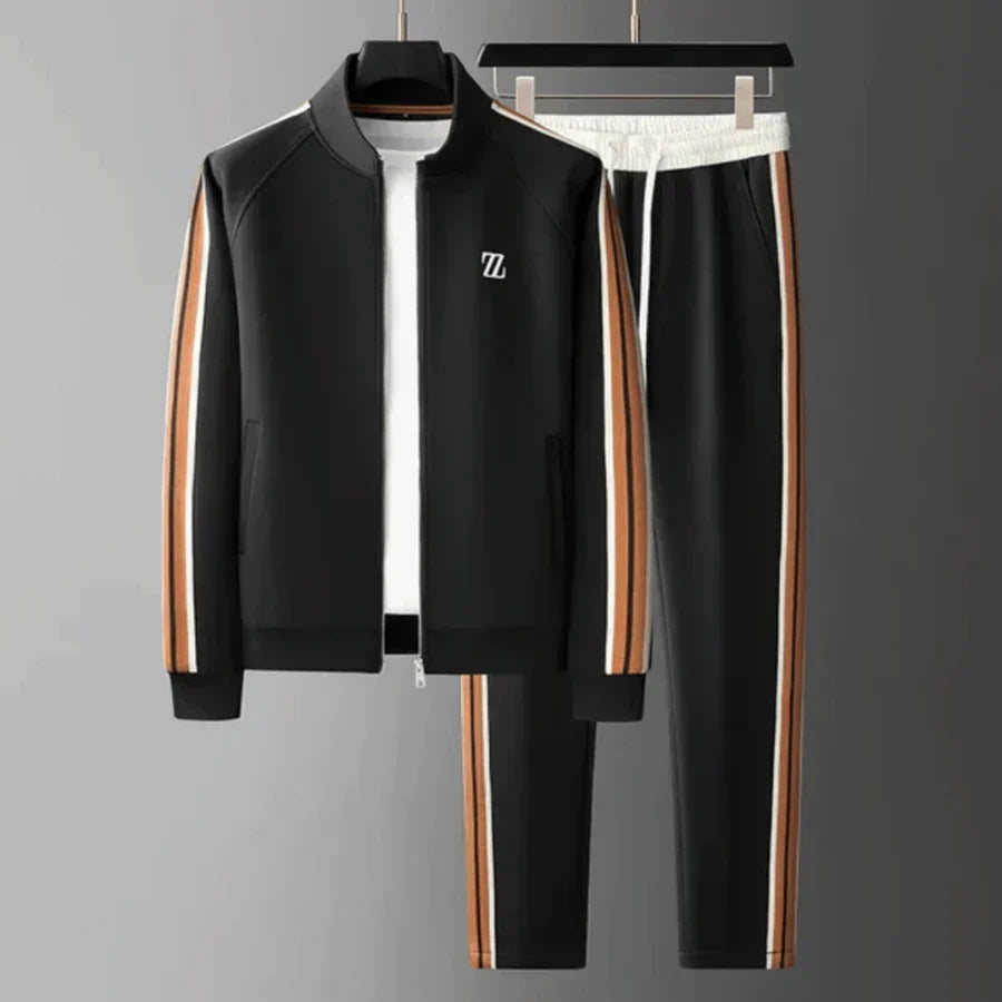 Ultimate comfort men's relaxed fit tracksuit, a versatile set for activewear, lounging, or gym.