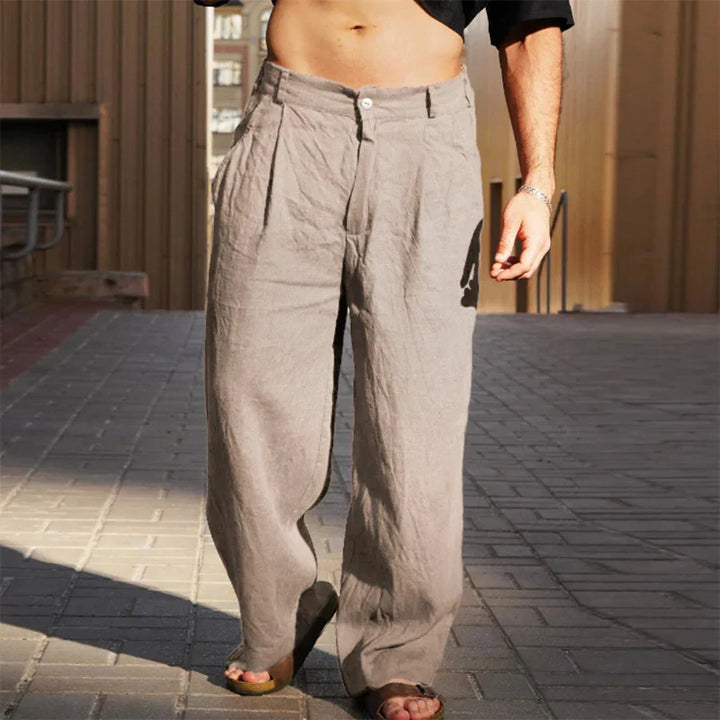 Stylish Men's Wide-Leg Casual Pants, offering a relaxed fit for ultimate comfort and versatile style.
