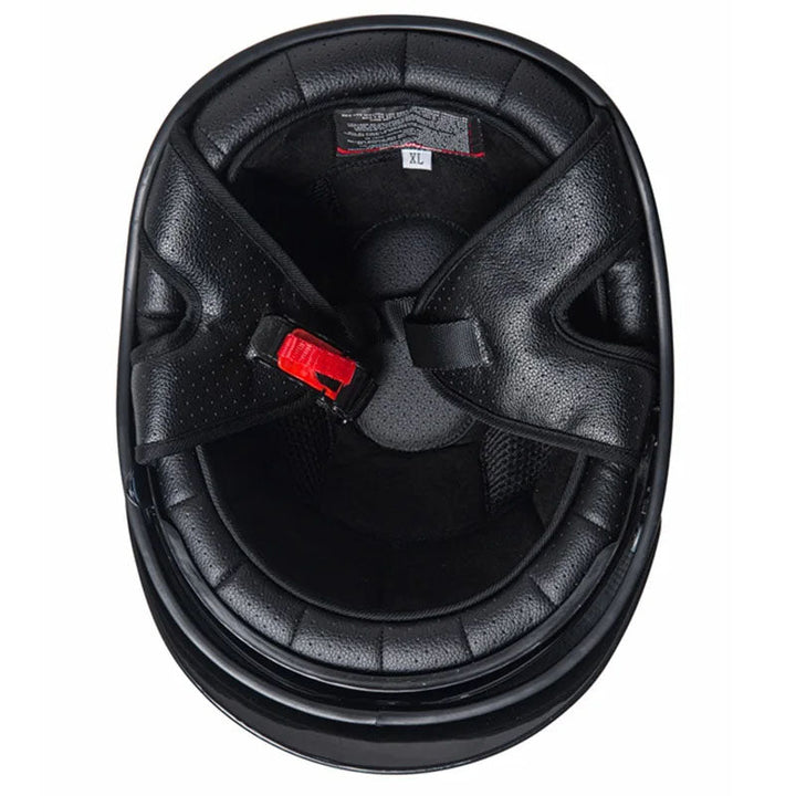 Mens DOT approved retro carbon fiber half helmet for motorcycle riders