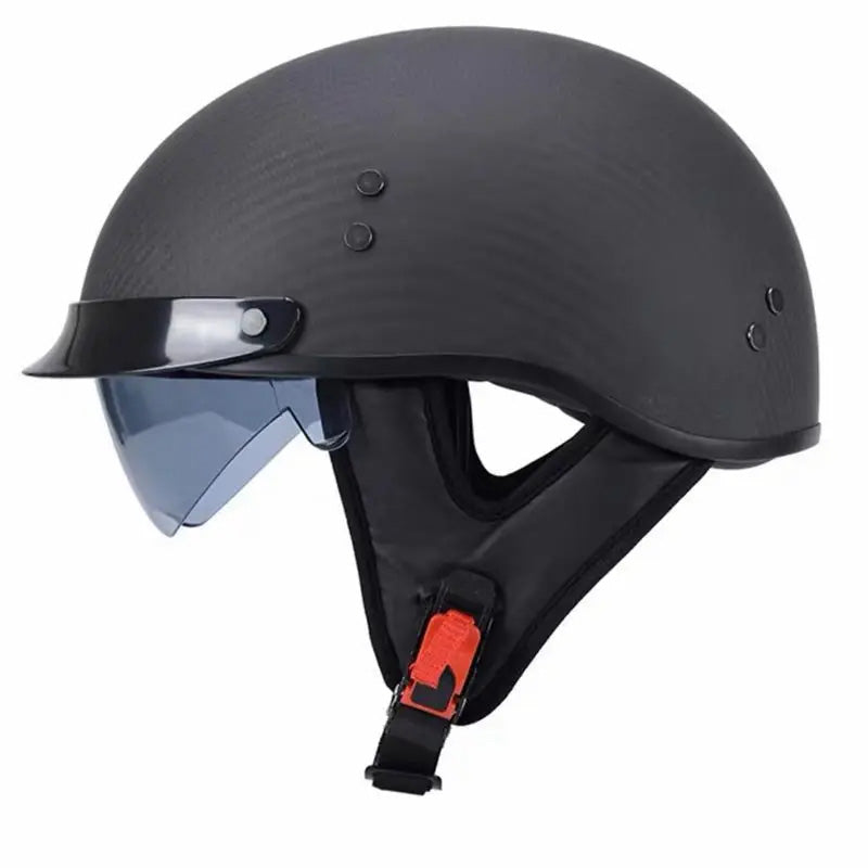 ECE approved lightweight half-face helmet, perfect for classic motorcycles