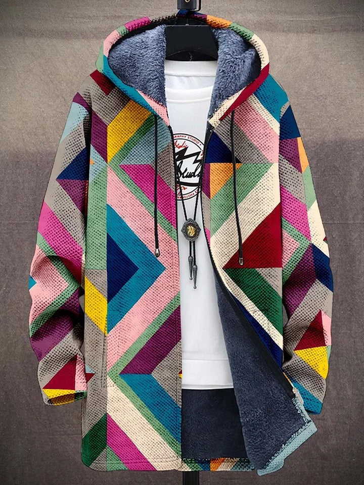 Men's retro colorblock vest, perfect for stylish layering in spring and fall casual fashion.