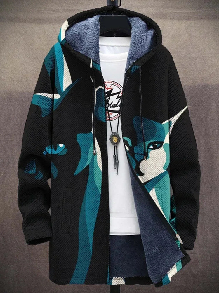 Retro men's vest, colorblock pattern, great for stylish layering in spring & fall.