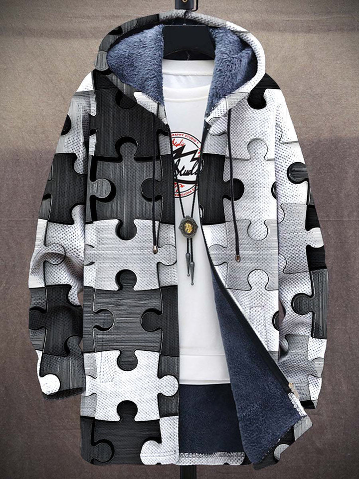 Fashionable men's retro colorblock vest, a sleeveless jacket for casual layering.