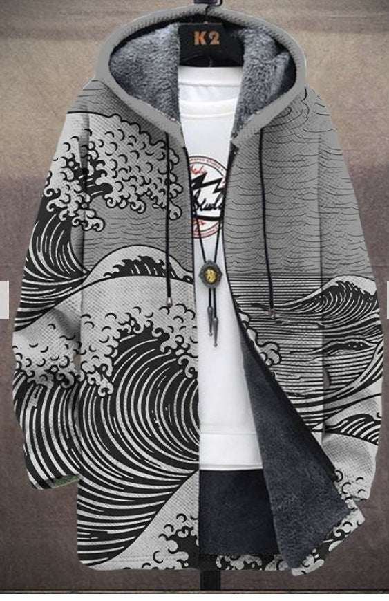 Vintage style men's sleeveless jacket with a bold colorblock design, great for streetwear.