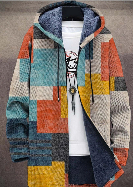 New retro colorblock men's vest, a streetwear sleeveless jacket for stylish layering.