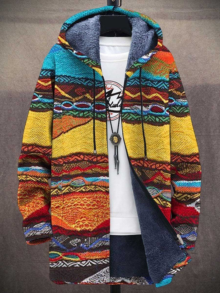 Stylish men's colorblock vest with a retro vintage look, perfect for layering.