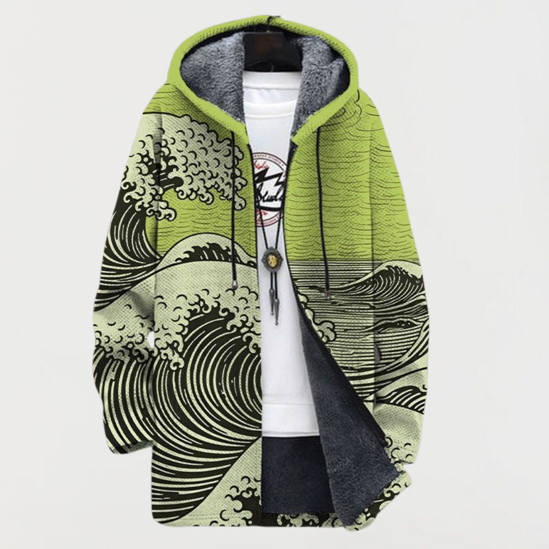 Men's streetwear colorblock vest, a sleeveless jacket with a cool retro vintage style.