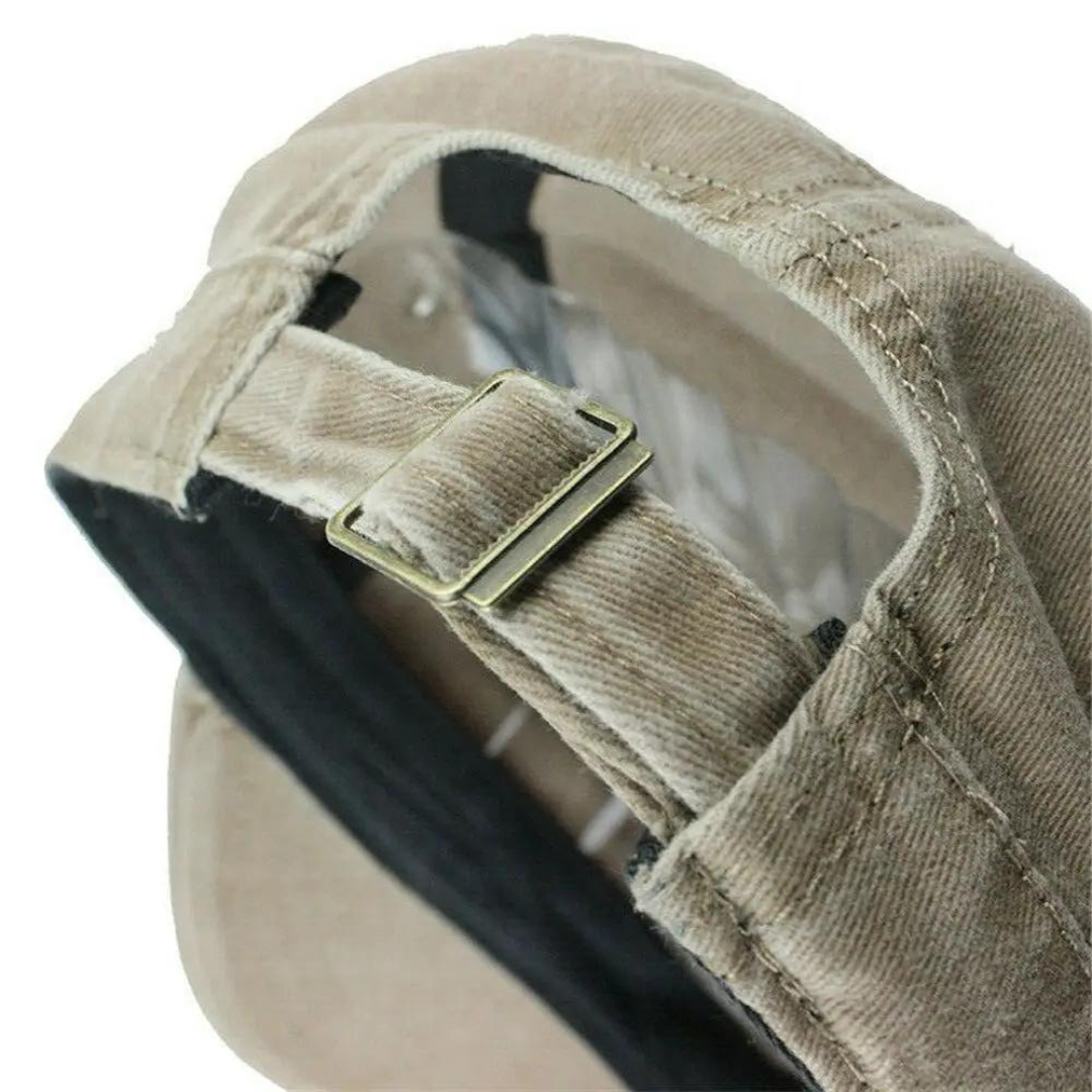 Stylish men's retro military cap, perfect for casual outfits, outdoor wear, and modern men's fashion.