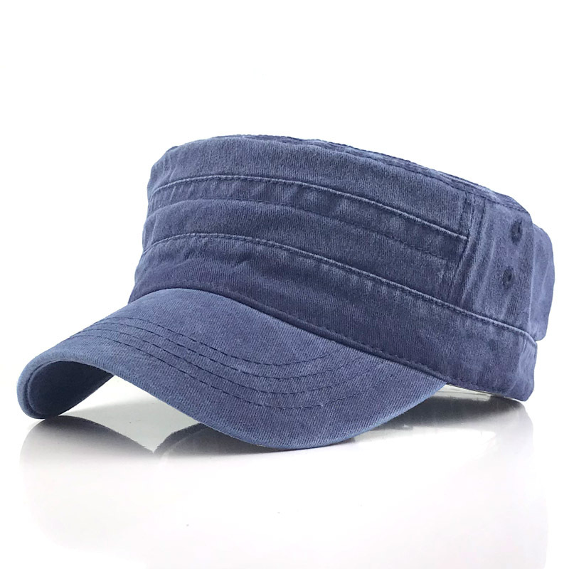 Versatile men's retro military cap, ideal for outdoor adventures. Casual hat with a stylish vintage military look.