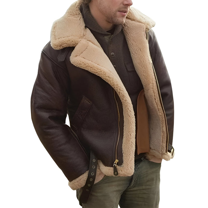 Rugged men's classic fit jacket, durable & versatile outerwear for everyday style, great for fall & winter.