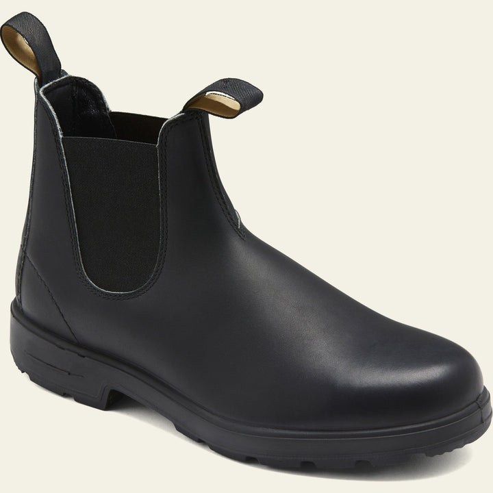 Stylish men's ruched Chelsea boots. Comfortable slip-on ankle boots for smart casual or dressy occasions.