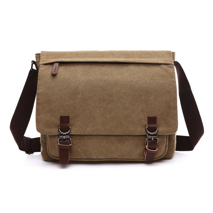 Men's Rugged Canvas Shoulder Bag - Daily Carry Companion