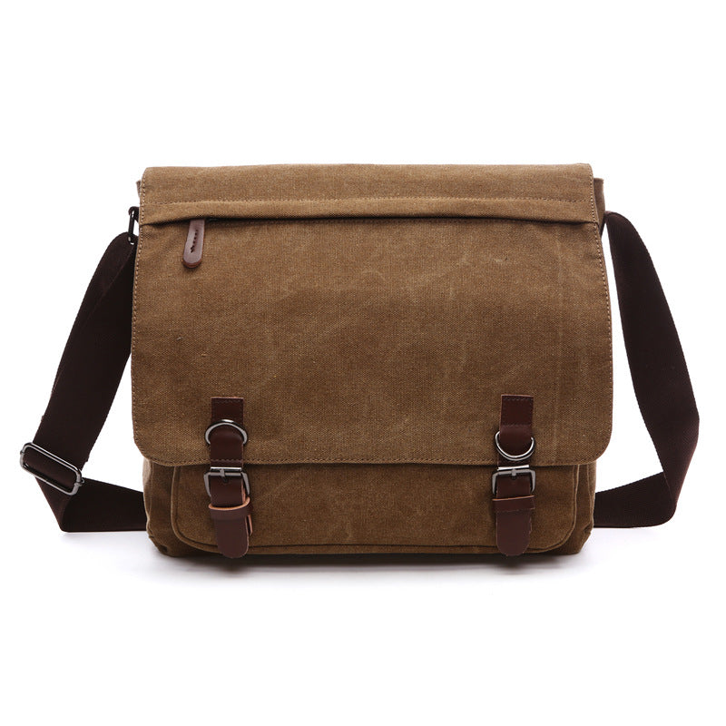 Men's Rugged Canvas Shoulder Bag - Daily Carry Companion