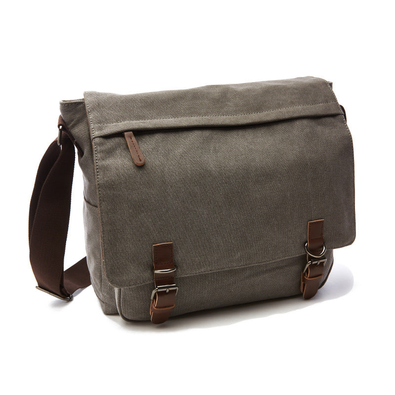 Men's Rugged Canvas Shoulder Bag - Daily Carry Companion