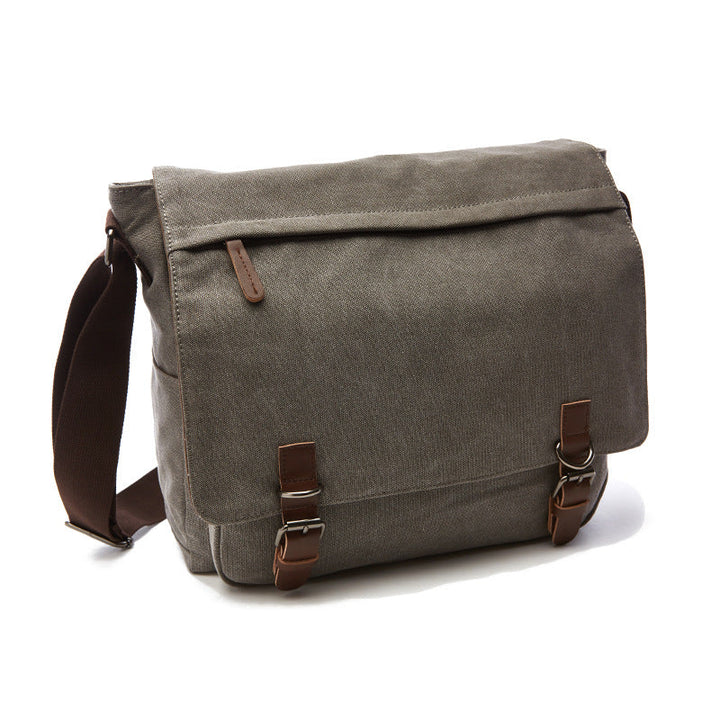 Men's Rugged Canvas Shoulder Bag - Daily Carry Companion