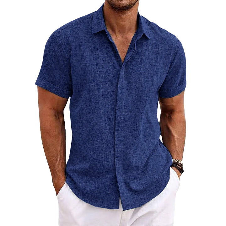 Relaxed fit short sleeve shirt, essential men's casual fashion