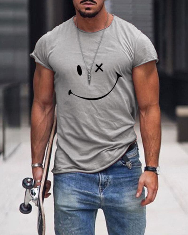 Versatile men's apparel: a go-to short sleeve crew neck t-shirt for any outfit.