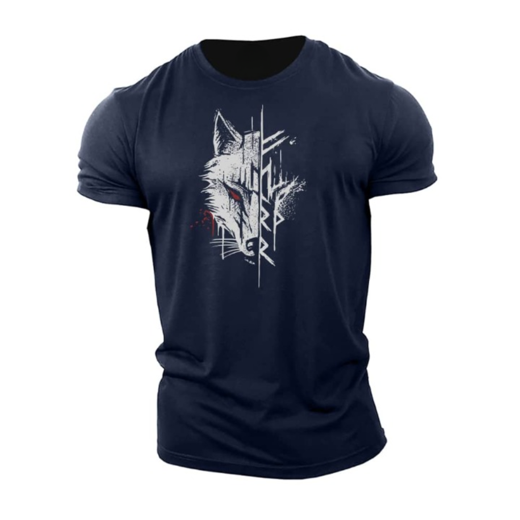 Comfortable men's graphic tee featuring a unique, stylish print. Ideal short sleeve top for everyday fashion.