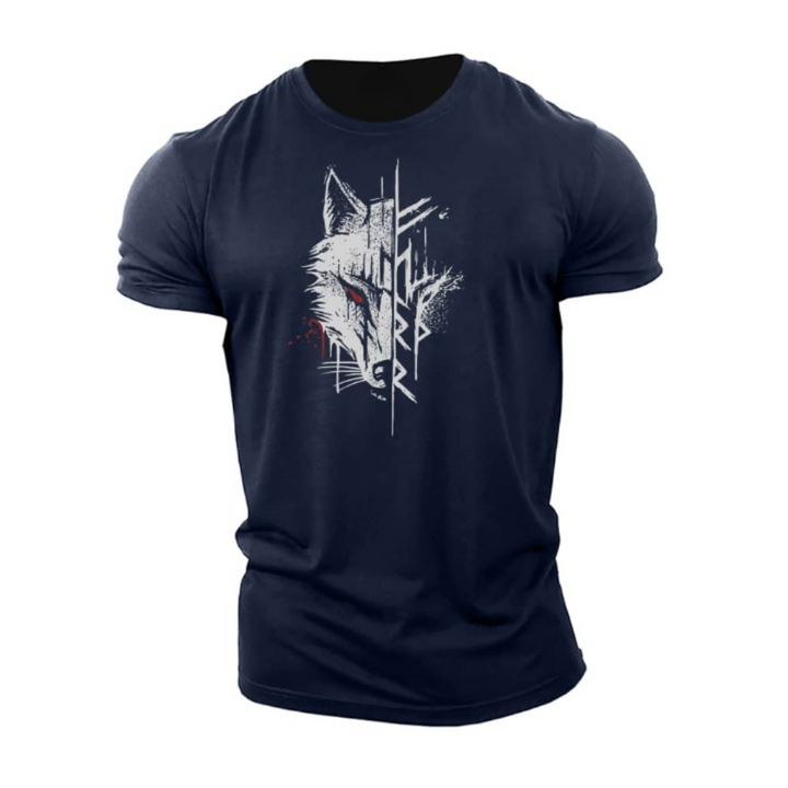 Comfortable men's graphic tee featuring a unique, stylish print. Ideal short sleeve top for everyday fashion.