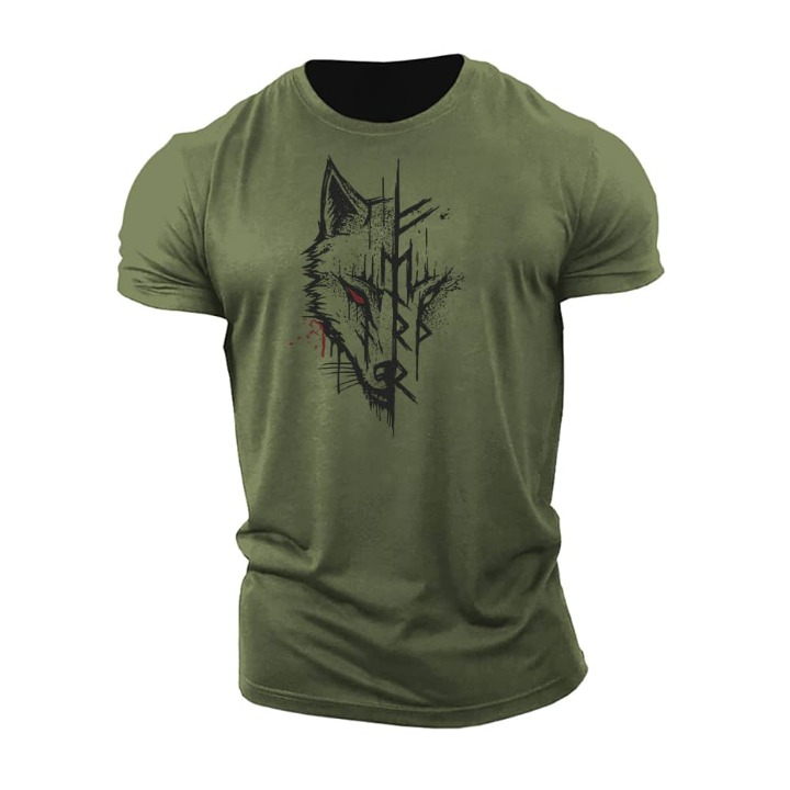 Versatile men's short sleeve graphic t-shirt. A comfortable and stylish everyday shirt with a unique, modern print.