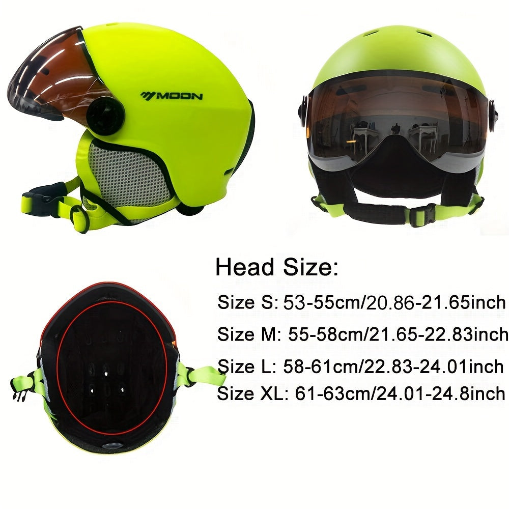 Versatile men's helmet: ski, snowboard, and skateboarding.