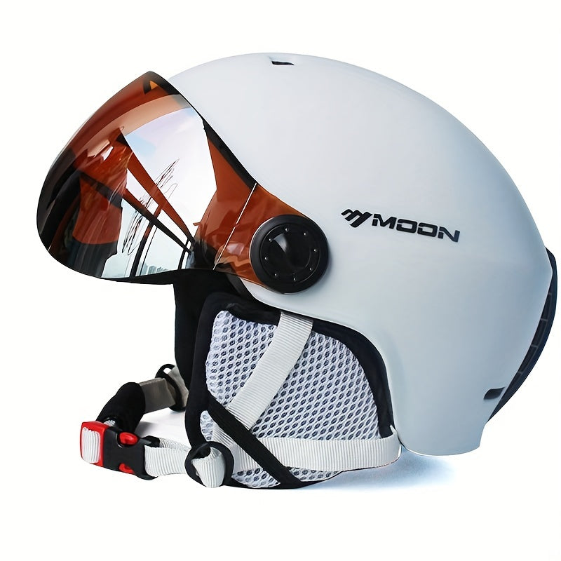 Protective headwear: men's adjustable ski and snowboard helmet.