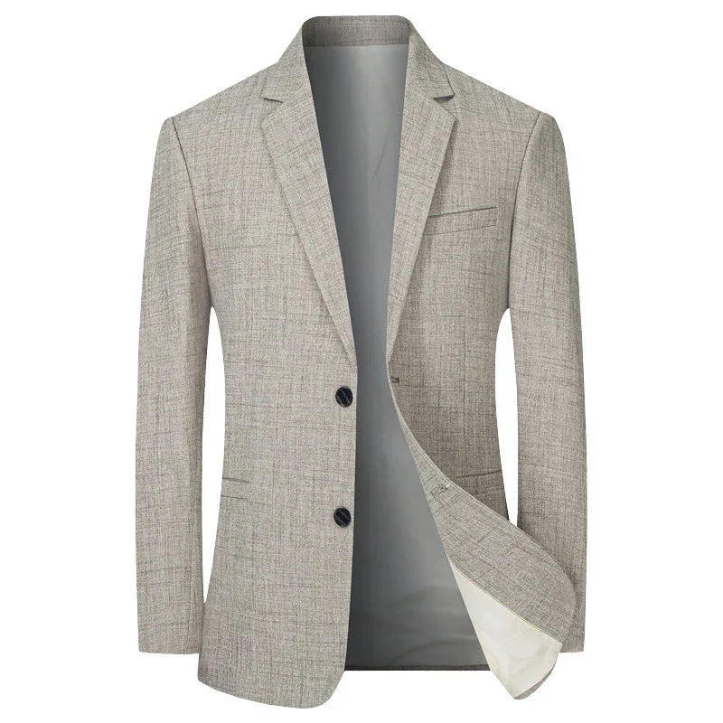 Men's sleek slim fit blazer, a modern tailored jacket ideal for sophisticated business, formal, or smart casual wear.