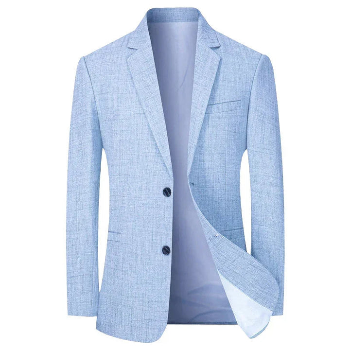 Tailored men's sleek slim fit blazer, a modern jacket perfect for sophisticated business, formal, or smart casual attire.