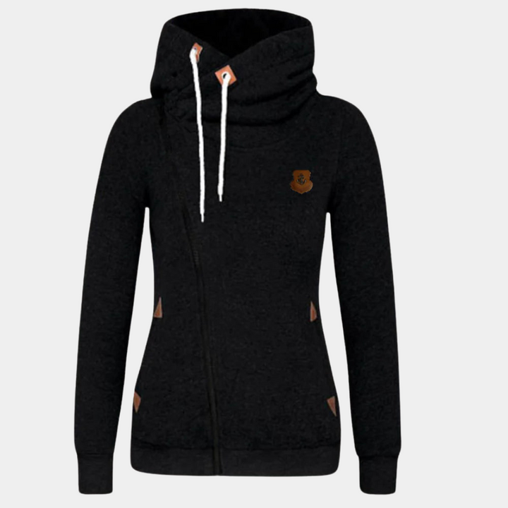 Comfortable black men's sleeveless hoodie vest, ideal for modern casual fashion and active layering.