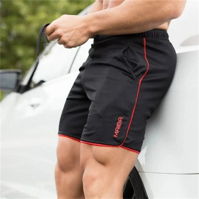 Men's slim fit gym shorts, activewear crafted for optimal performance & all-day comfort.