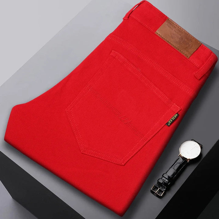 Trendy men's slim fit jeans, essential addition to any menswear collection.