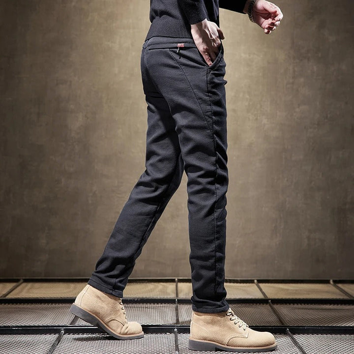 Stylish men's slim-fit casual pants, offering a sleek look and ultimate comfort for modern fashion.