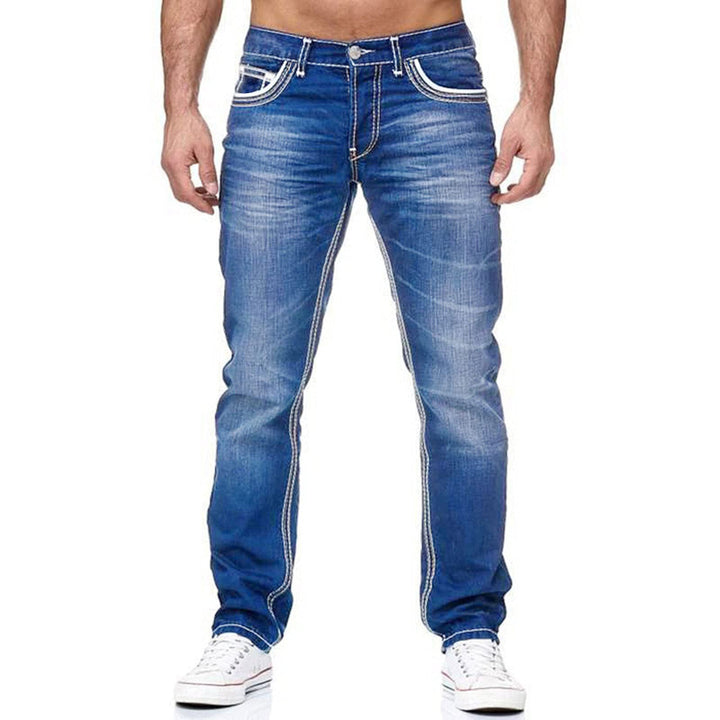 Stylish denim jeans for men, perfect for streetwear and everyday wear.