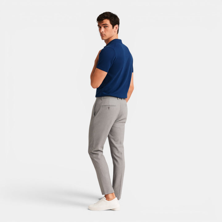 Durable men's slim fit casual & work trousers, designed for long-lasting style and comfort.