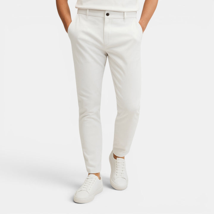 Stylish men's slim fit casual trousers, versatile for everyday fashion and comfort.