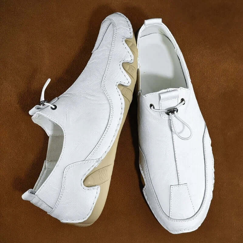 Men's driving loafers with durable grip sole, comfortable slip-on design, perfect for long drives & casual outings.